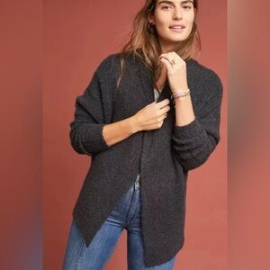 Sleeping on Snow By Anthropologie DuPont Cardigan wool blend Sweater Size Small